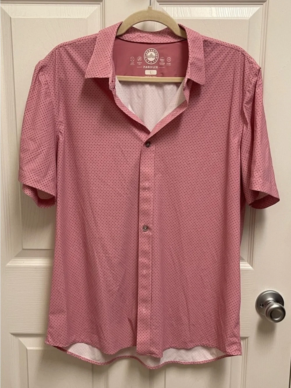 Flag & Anthem Men’s Pink Button Down Shirt. Sz Large - Picture 1 of 10